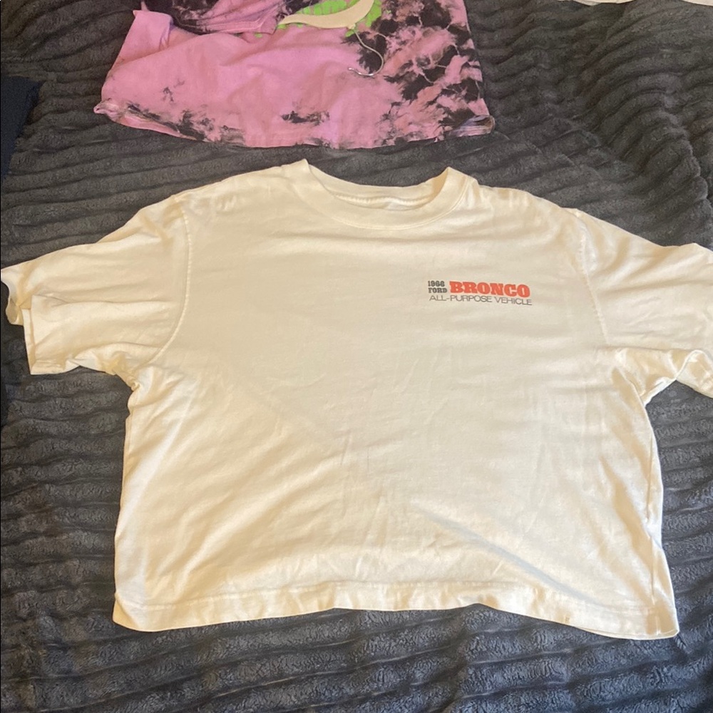 White Bronco Graphic T-Shirt